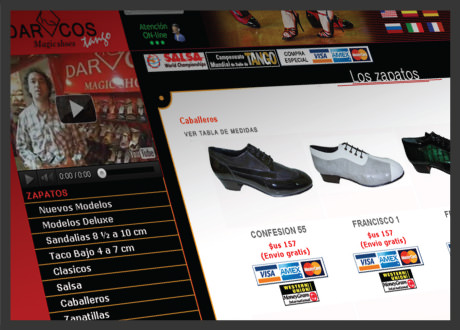 imagen de sitio de Darcos Tango