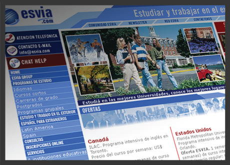 imagen de sitio de Esvia