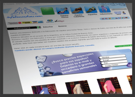 imagen de sitio de Info Dance Shoes