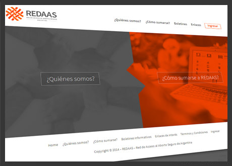 imagen de sitio de Redaas