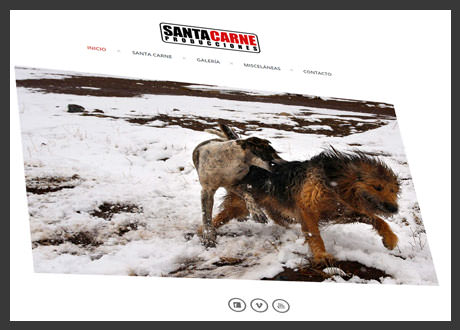 imagen de sitio de Santa Carne Producciones