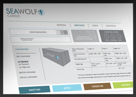 imagen de sitio de Seawolf Cargo